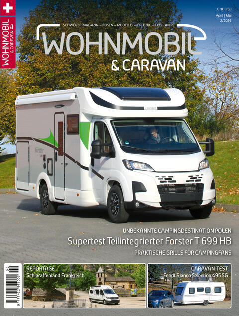 Aktuelle Ausgabe des Magazins WOHNMOBIL UND CARAVAN