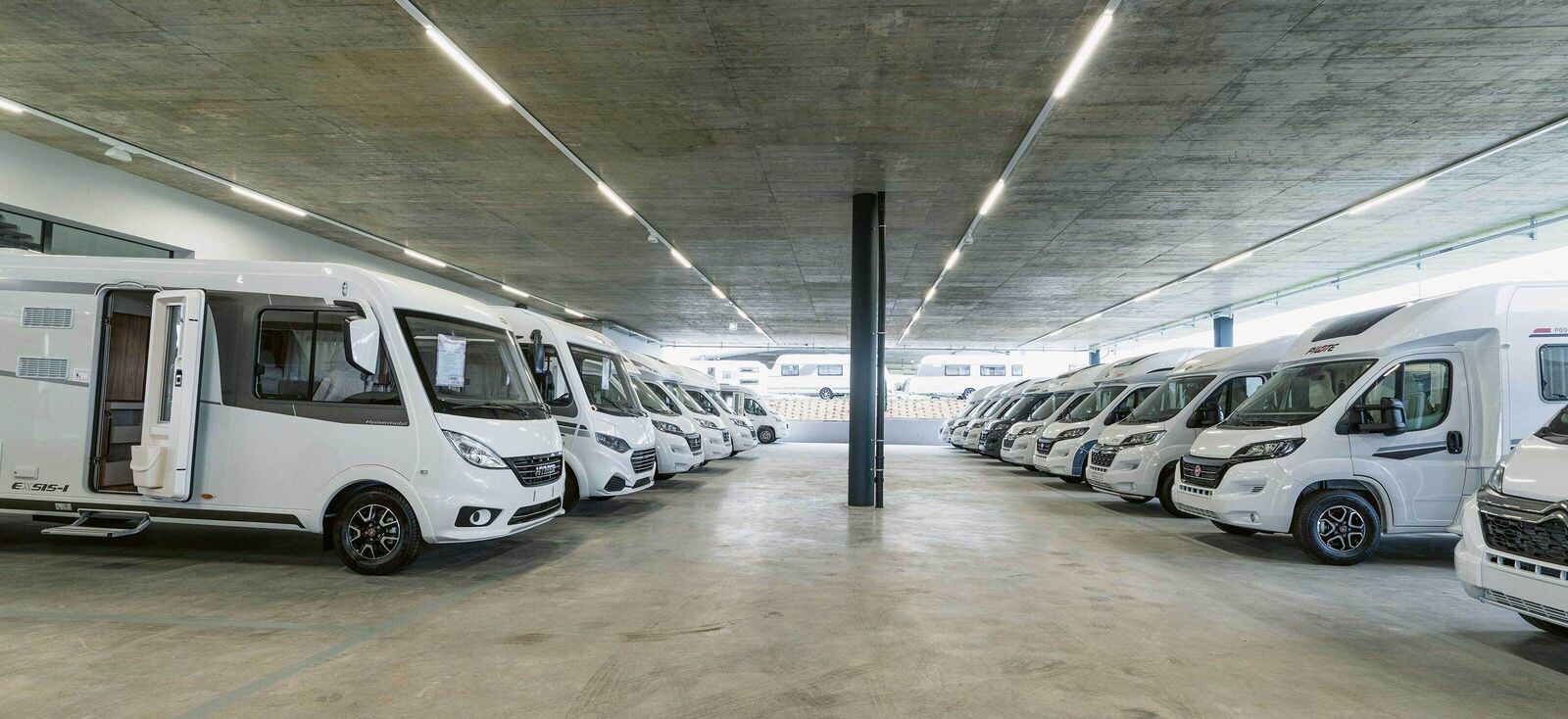 Une centaine de camping-cars pourront être admirés confortablement dans la nouvelle halle, et ce par tous les temps.