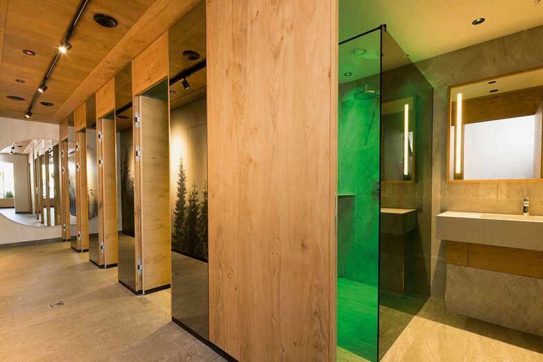 Bloc sanitaire du camping Seeblick Toni.