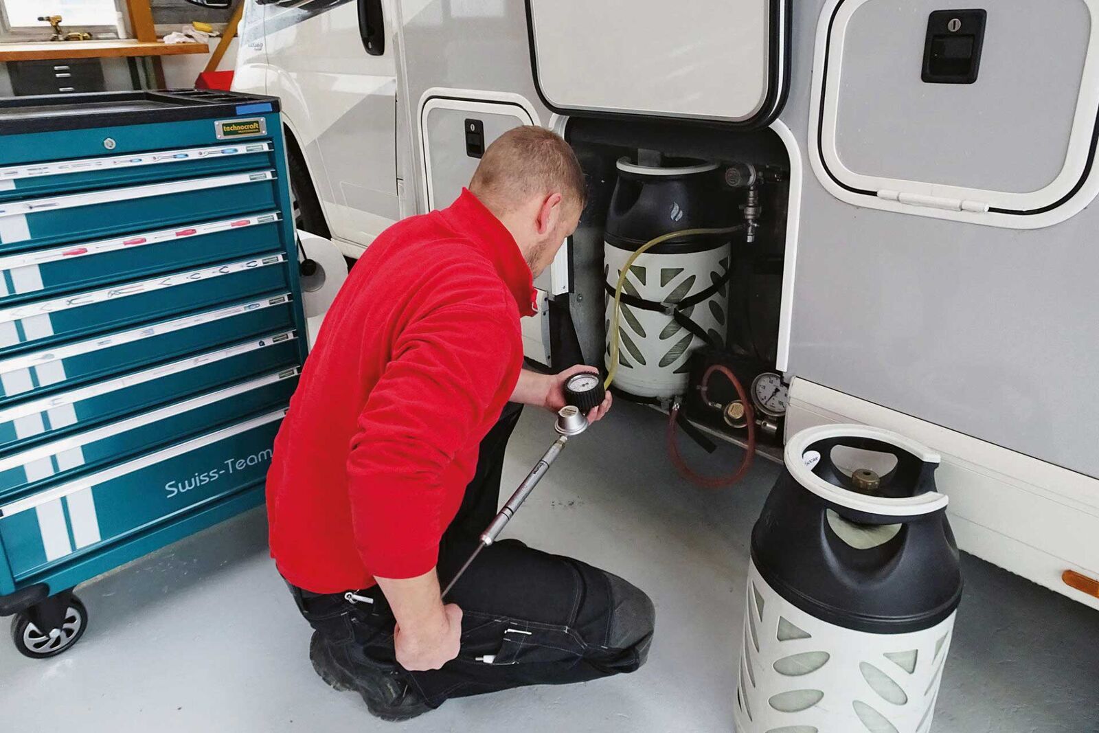 Un certificat de contrôle périodique, au plus tard tous les trois ans t obligatoire pour toute installation fonctionnant au gaz. Photo : Selzam AG