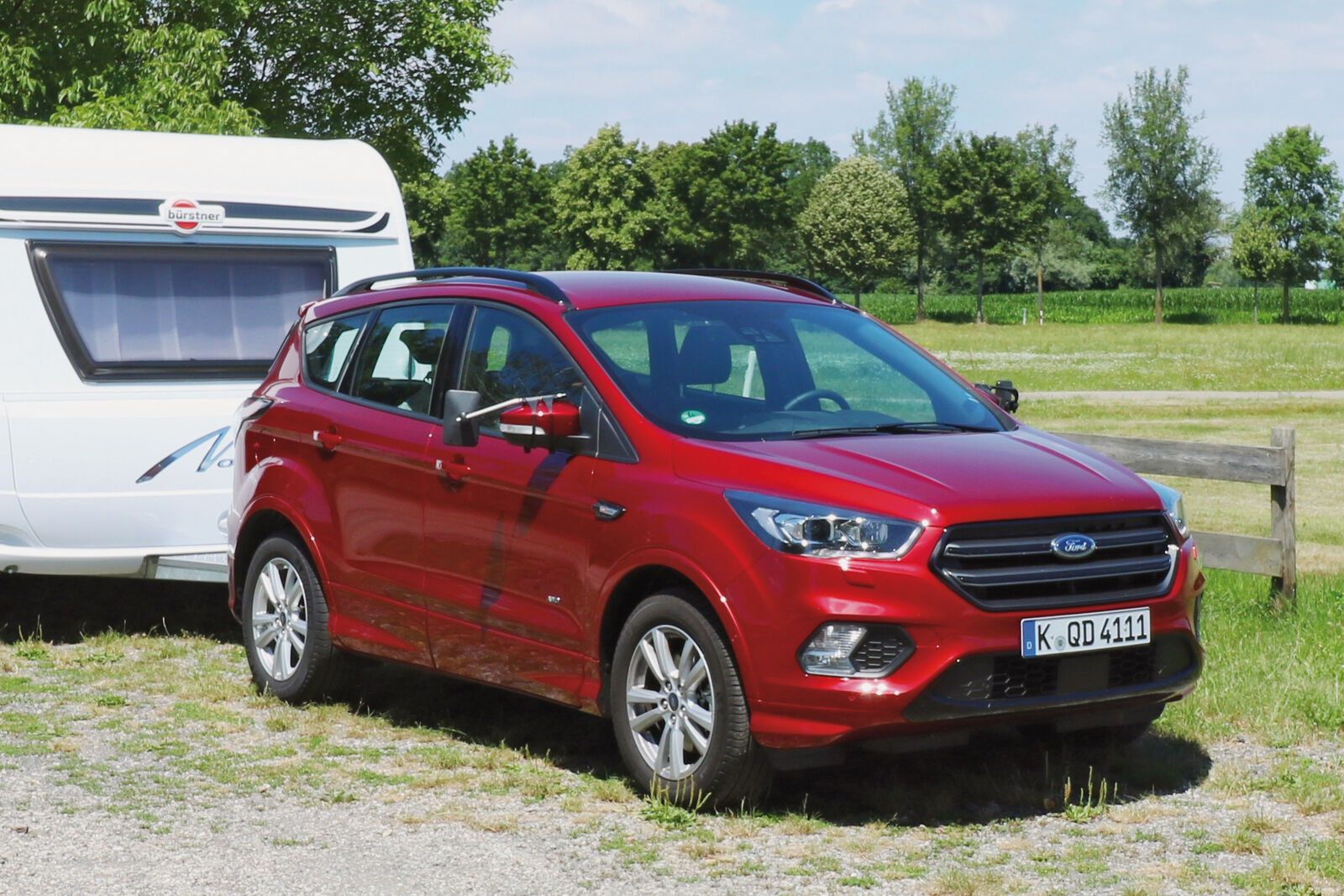 Le Ford Kuga supporte une masse tractable allant jusqu’à 2100 kilogrammes.