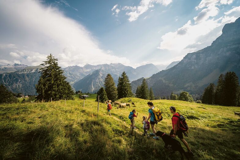 Les sentiers thématiques et chemins des dictons permettent aux adultes et aux enfants de mieux comprendre le pays de Glaris.