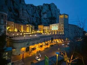 Imposant: Das Monastir Montserrat in der Provinz Barcelona.