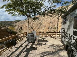 Letzter Stellplatz vor der Küste im Hinterland von Murcia.