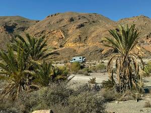 Stellplatz wie aus einer anderen Welt.