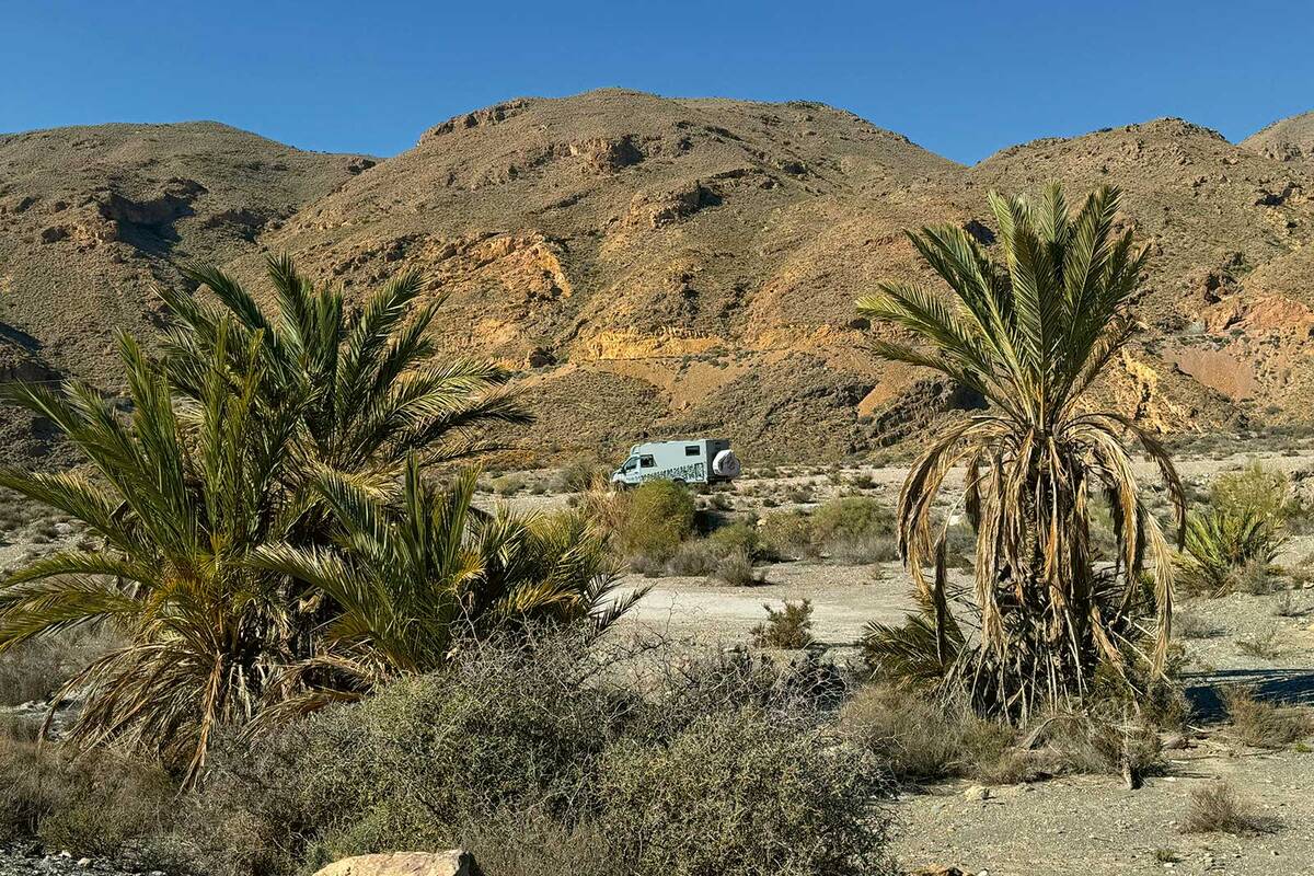 Stellplatz wie aus einer anderen Welt.