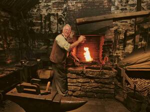 Wie in alten Zeiten funktioniert die Schmiede Mellon House.