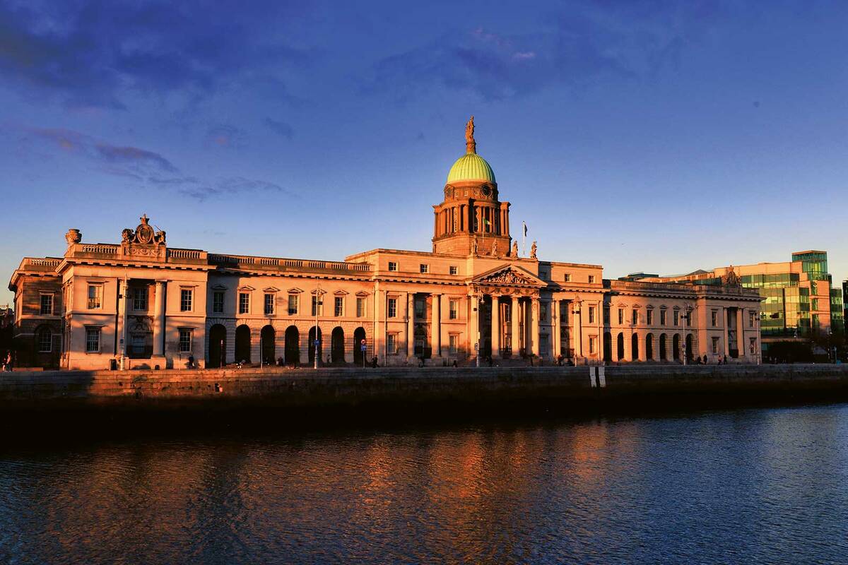 Prunkvoll: ehemaliges Zollhaus am Liffey-Ufer in Dublin.