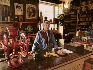 Un magasin général dans le musée en plein air.