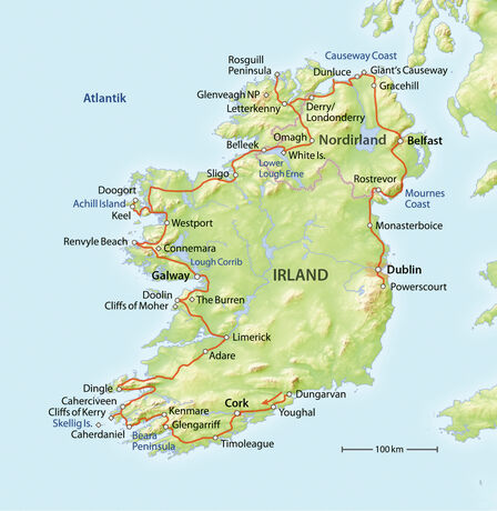 Route Irland