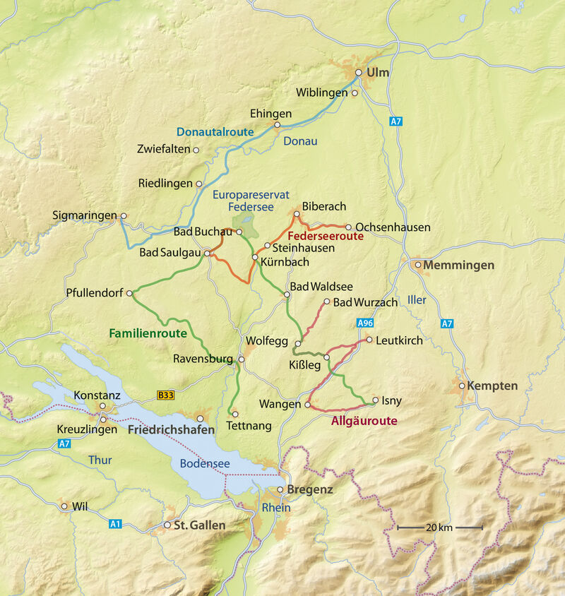 Oberschwaben, das ist die abwechslungsreiche Ferienregion zwischen Bodensee und Donau, dem Allgäu und der Schwäbischen Alb. Durch den natürlichen Reichtum an Thermalquellen wurde Oberschwaben zu einer wahren Gesundheitslandschaft. Wer wohltuende Wärme sucht, ist in den vielen Thermalbädern mit ihren Bade- und Saunalandschaften genau richtig. Das durch Mineralien und Spurenelemente angereicherte Thermalwasser wird einerseits zur Speisung der Therme als auch zu Therapiezwecken verwendet.