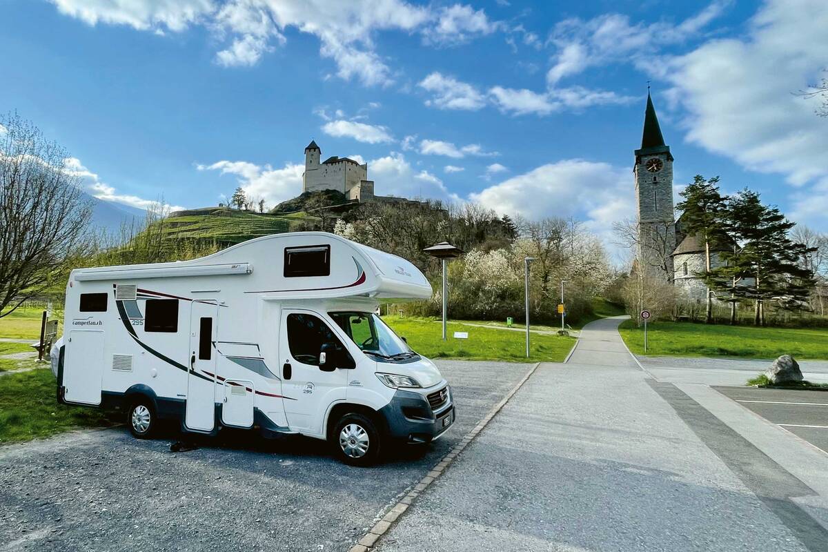 Le château de Gutenberg à Balzers, dans la Principauté de Liechtenstein.
