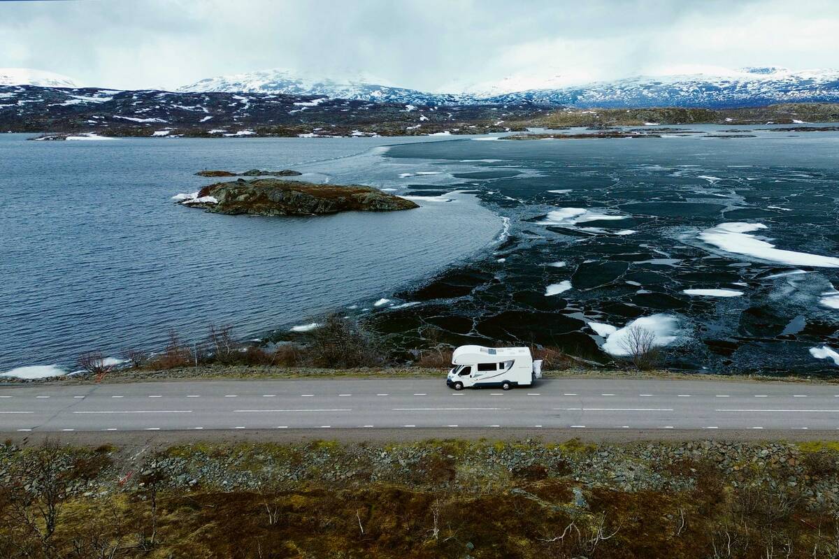 Le col du Björnfjell, entre la Suède et la Norvège.