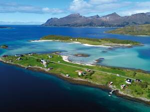 Sur l’île de Senja, on pourrait presque se croire aux Caraïbes.