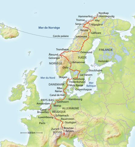 Route nord de l’Europe.