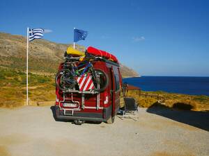 Am Kap Malea, das am äussersten Südzipfel der Lakonischen Halbinsel liegt, finden wir diesen herrlichen Stellplatz.