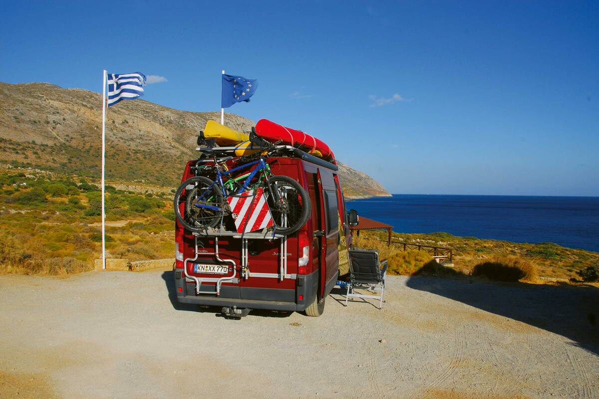 Am Kap Malea, das am äussersten Südzipfel der Lakonischen Halbinsel liegt, finden wir diesen herrlichen Stellplatz.
