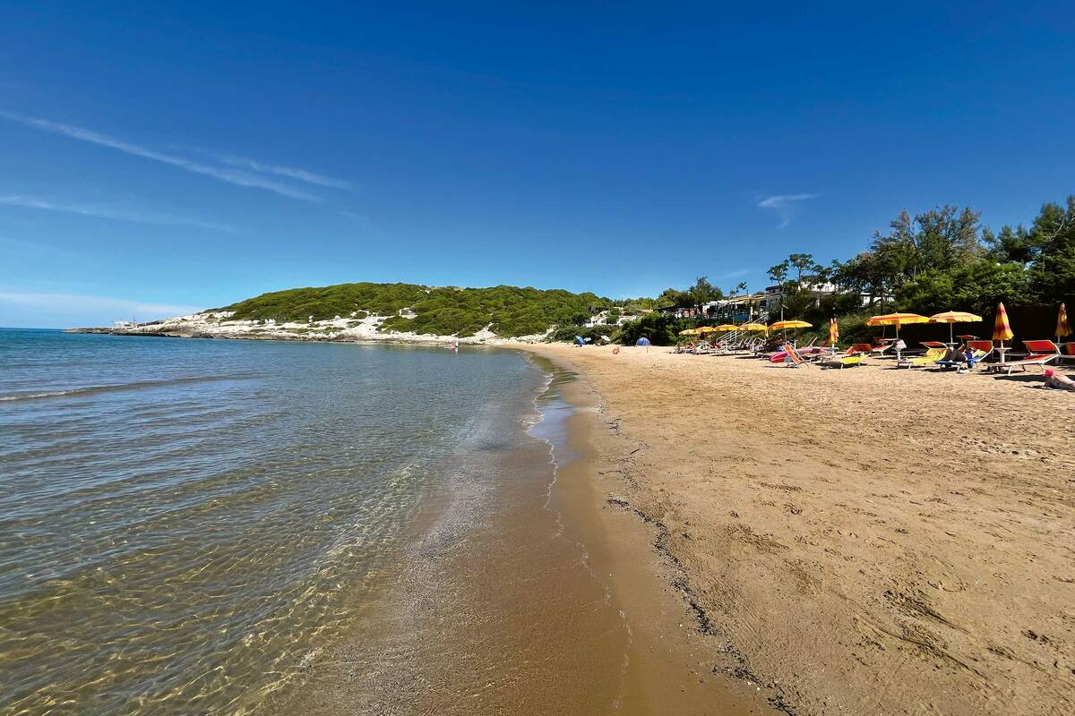 Einer der schönen Strände am Gargano.