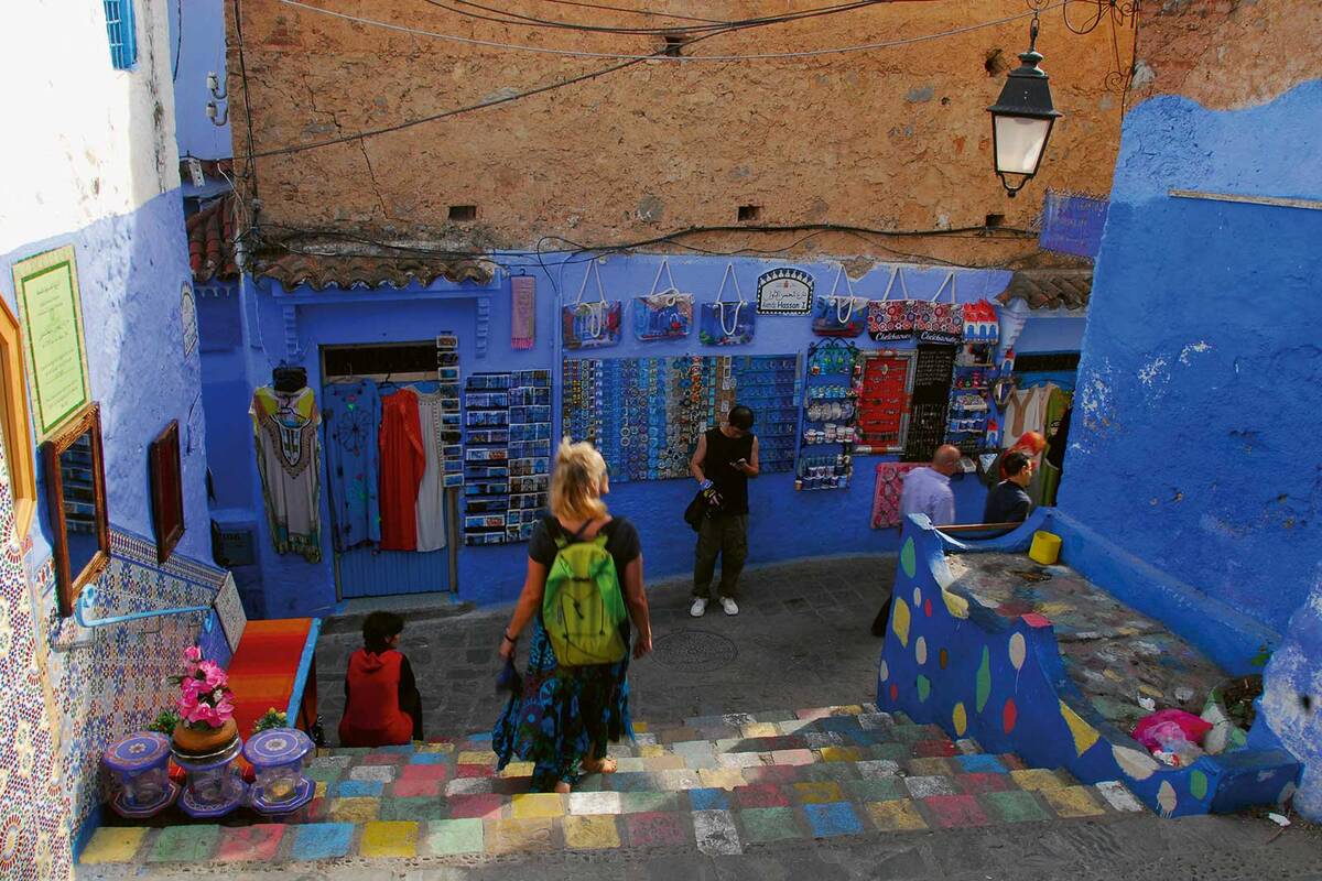 Die blaue Stadt Chefchaouen – ein leuchtendes Labyrinth am Fusse des Rif-Gebirges.