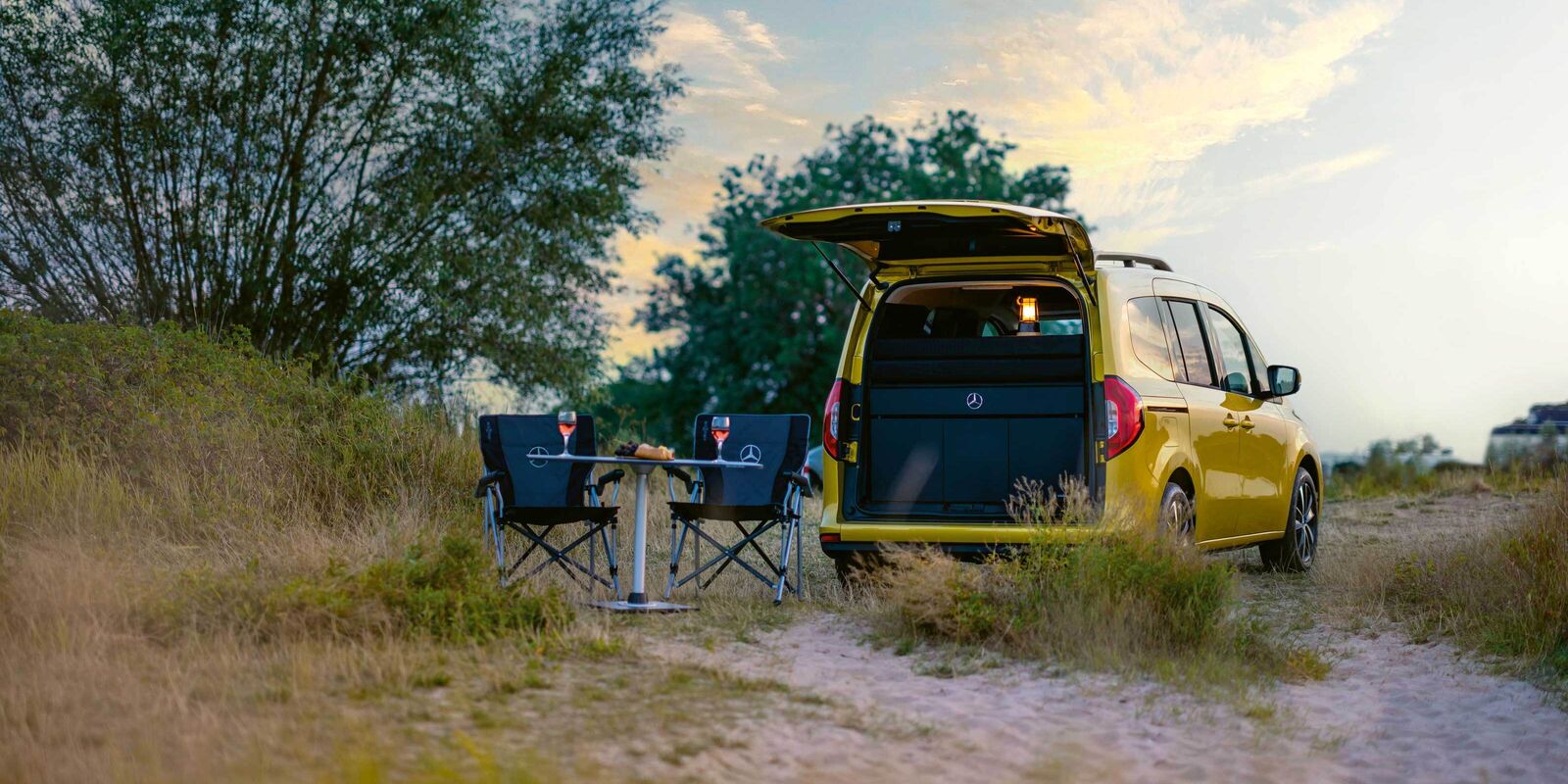 L’étoile Mercedes et le marquage rappellent clairement l’appartenance à la marque.