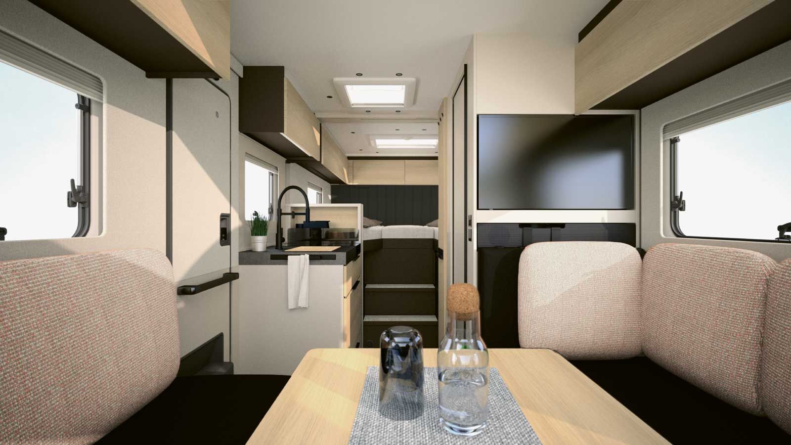 Le modèle Signature existe en version à lits jumeaux ou à lit queen.