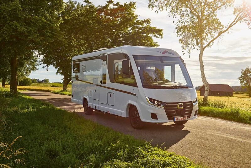 Sur demande, trois des cinq implantations du C2-Tourer sur châssis Mercedes-Benz sont disponibles en version n’excédant pas 3,5 tonnes.