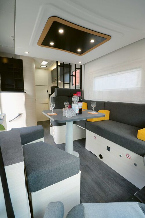 La vue sur l’arrière donne une idée de l’agréable sensation d’espace.