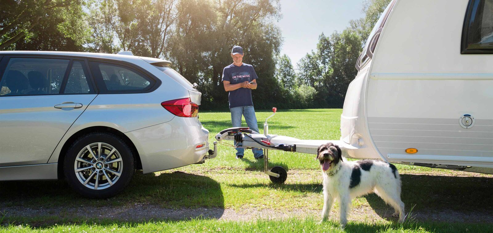 Grâce aux aides de manœuvre Mover pour caravanes vous manœuvrez votre caravane rapidement, sûrement et au millimètre près.